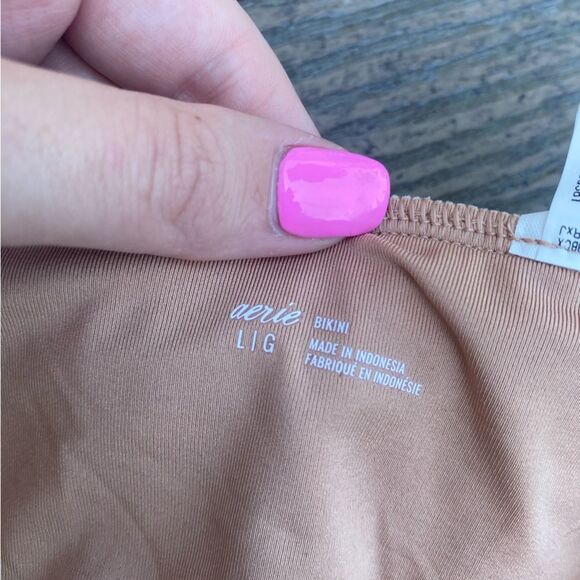 NWT aerie large cheetah print bikini bottom swimsuit brown black - Picture 5 of 5